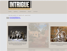 Tablet Screenshot of intriguegallery.com